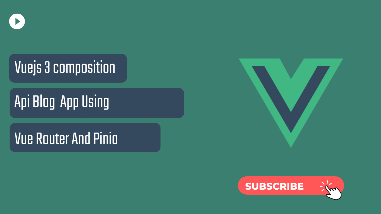 Build a Blog App with Vue 3 Composition Api, Vue Router & Pinia