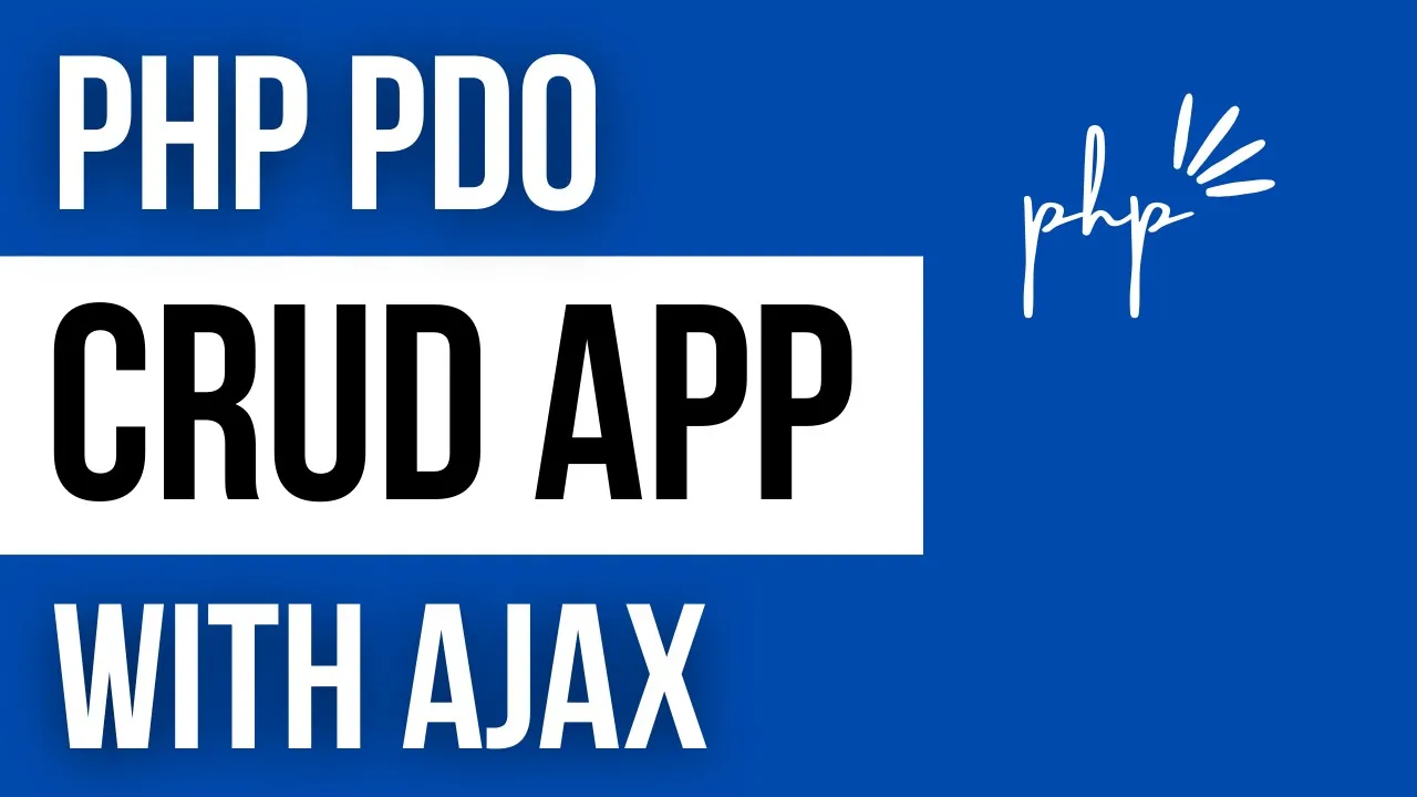 PHP PDO Crud With Ajax Jquery and Bootstrap